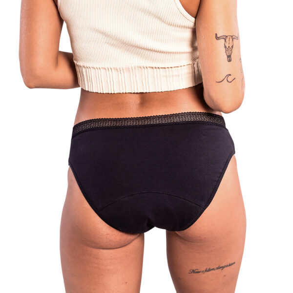 Periodenslip Organic schwarz - hinten