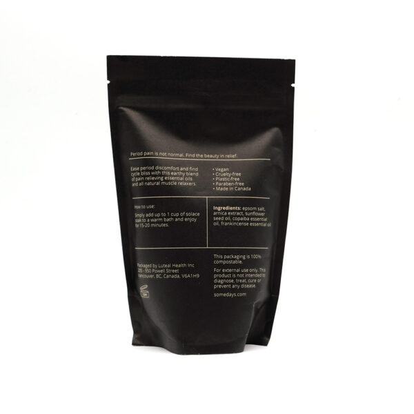 somedays - Badesalz Solace Soak - Rückseite